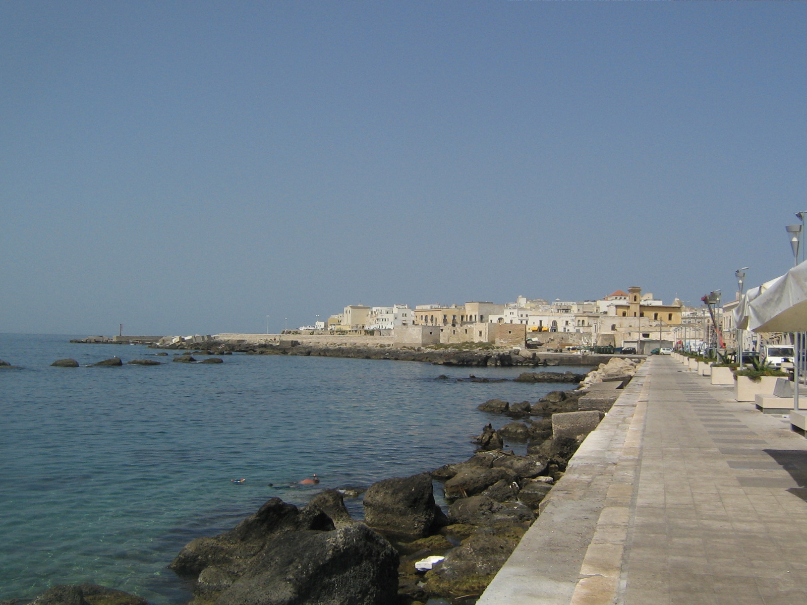 Il centro storico di Gallipoli sul mare